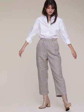 Rita Row Pagna Checkered Wide Trousers